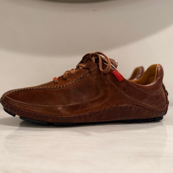 Pikolinos Brown Leather Driving Shoes 45 (US 11.5–12) Handmade Comfort Moccasins - Picture 6 of 16